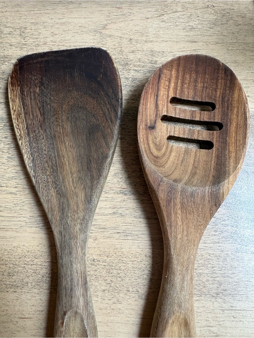 Food Network Cooking Spoon and Slotted Spatula Set - Rich Brown